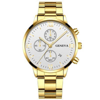 Steel Watch Men'S Stainless Steel Three-Eye Calendar